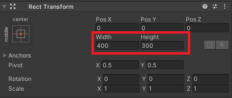 RectTransformのWidth・Height